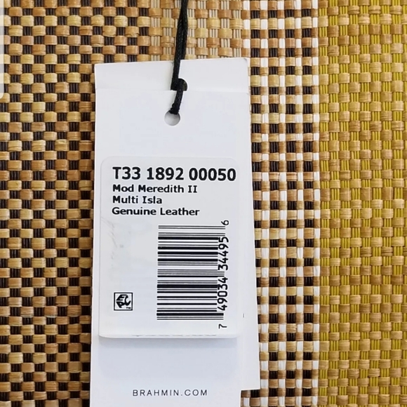 NWT! Brahmin Multi Isla Mod Meredith II Tote - Picture 7 of 13